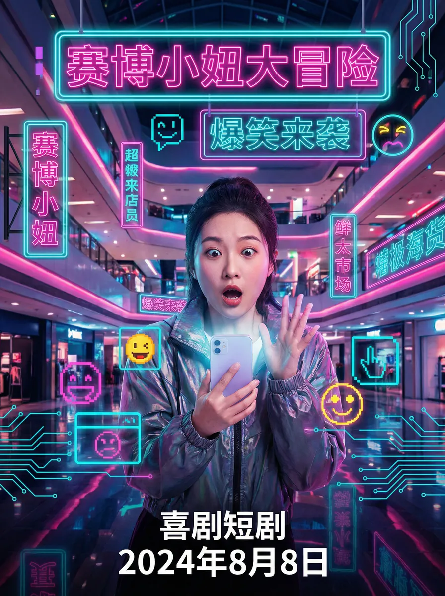 杨贵妃 搞笑喜剧短剧 - 赛博小妞大冒险海报